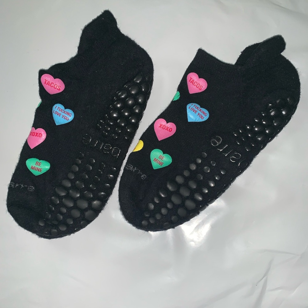 Pure Barre Hearts Sticky Socks